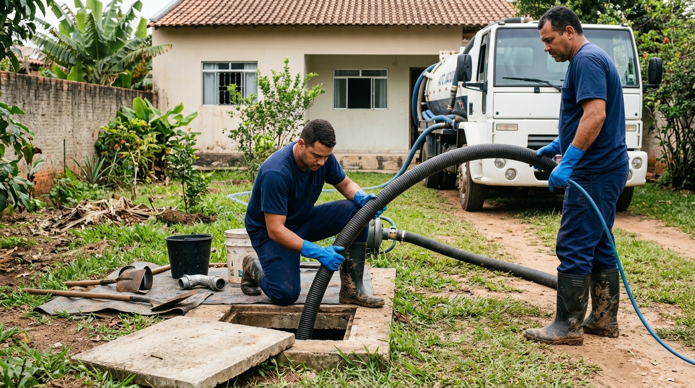 Esgotamento de fossa em Campos dos Goytacazes-RJ